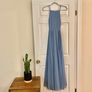 Lulu’s Mythical Kind of Love Slate Blue Maxi Dress